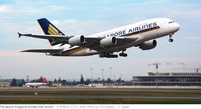 Singapore Airlines A380 Routes 2011