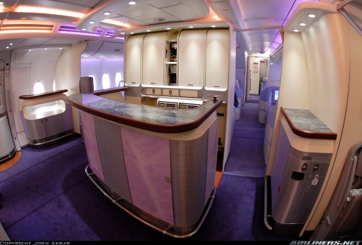 A380 Interior Bar on the Proving Flight (March, 2007)